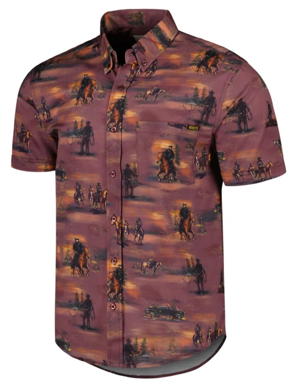 RSVLTS Yellowstone “Tough & Merciless” KUNUFLEX Short Sleeve Shirt size XL NWT